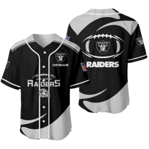 Las Vegas Raiders Baseball Jersey Limited Edition Premium Short Sleeve Customize Name