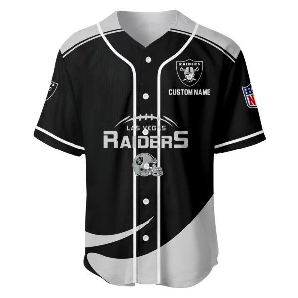 Las Vegas Raiders Baseball Jersey Limited Edition Premium Short Sleeve Customize Name