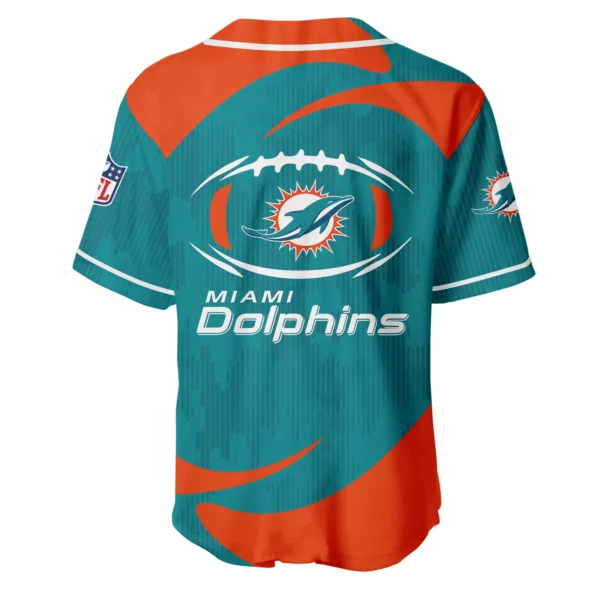 Miami Dolphins Baseball Jersey Limited Edition Premium Short Sleeve Customize Name