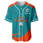 Miami Dolphins Baseball Jersey Limited Edition Premium Short Sleeve Customize Name