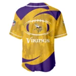Minnesota Vikings Baseball Jersey Limited Edition Premium Short Sleeve Customize Name