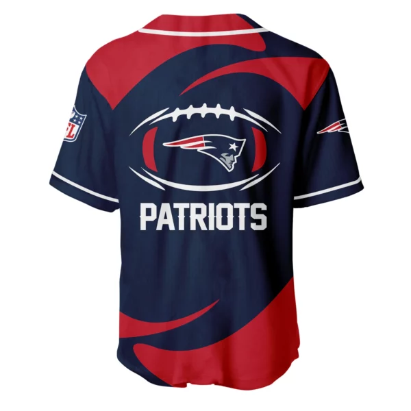 New England Patriots Baseball Jersey Limited Edition Premium Short Sleeve Customize Name