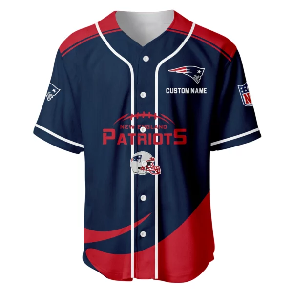New England Patriots Baseball Jersey Limited Edition Premium Short Sleeve Customize Name