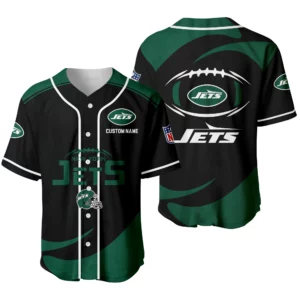New York Jets Baseball Jersey Limited Edition Premium Short Sleeve Customize Name