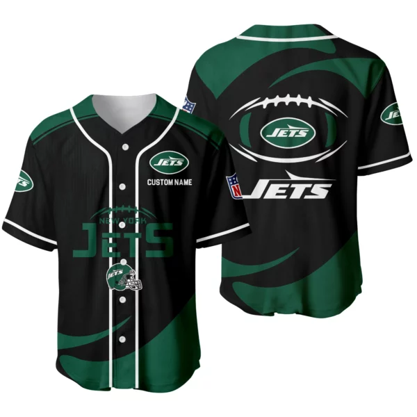 New York Jets Baseball Jersey Limited Edition Premium Short Sleeve Customize Name