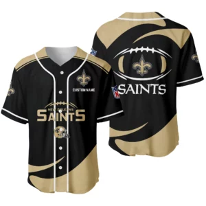 New Orleans Saints Baseball Jersey Limited Edition Premium Short Sleeve Customize Name