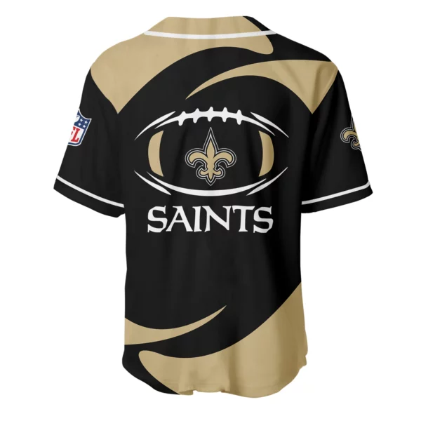 New Orleans Saints Baseball Jersey Limited Edition Premium Short Sleeve Customize Name