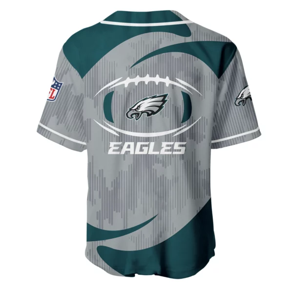 Philadelphia Eagles Baseball Jersey Limited Edition Premium Short Sleeve Customize Name