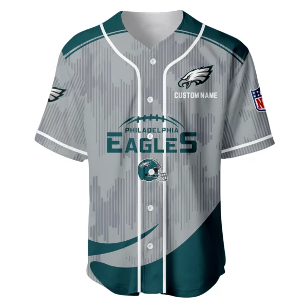 Philadelphia Eagles Baseball Jersey Limited Edition Premium Short Sleeve Customize Name