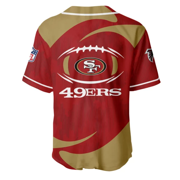San Francisco 49ers Baseball Jersey Limited Edition Premium Short Sleeve Customize Name
