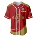 San Francisco 49ers Baseball Jersey Limited Edition Premium Short Sleeve Customize Name