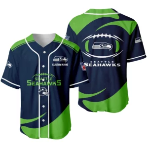 Seattle Seahawks Baseball Jersey Limited Edition Premium Short Sleeve Customize Name