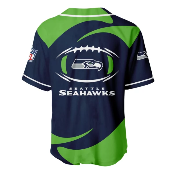 Seattle Seahawks Baseball Jersey Limited Edition Premium Short Sleeve Customize Name