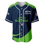 Seattle Seahawks Baseball Jersey Limited Edition Premium Short Sleeve Customize Name