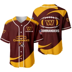 Washington Commanders Baseball Jersey Limited Edition Premium Short Sleeve Customize Name