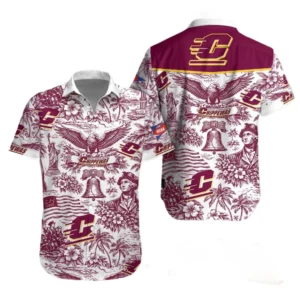 Central Michigan Chippewas Hawaiian Shirt 2026 Limited Premium Crinkle Textured