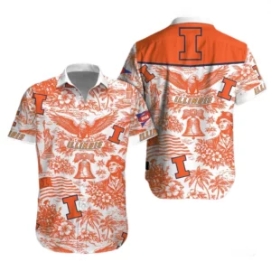 Illinois Fighting Illini Hawaiian Shirt 2026 Limited Premium Crinkle Textured
