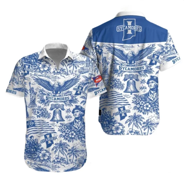 Indiana State Sycamores Hawaiian Shirt 2026 Limited Premium Crinkle Textured