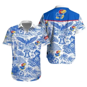 Kansas Jayhawks Hawaiian Shirt 2026 Limited Premium Crinkle Textured