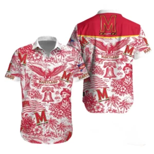 Maryland Terrapins Hawaiian Shirt 2026 Limited Premium Crinkle Textured