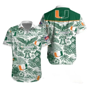 Miami Hurricanes Hawaiian Shirt 2026 Limited Premium Crinkle Textured