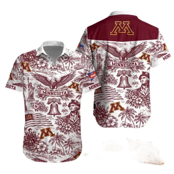 Minnesota Golden Gophers Hawaiian Shirt 2026 Limited Premium Crinkle Textured