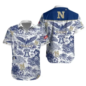 Navy Midshipmen Hawaiian Shirt 2026 Limited Premium Crinkle Textured