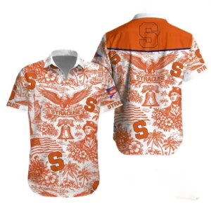 Syracuse Orange Hawaiian Shirt 2026 Limited Premium Crinkle Textured