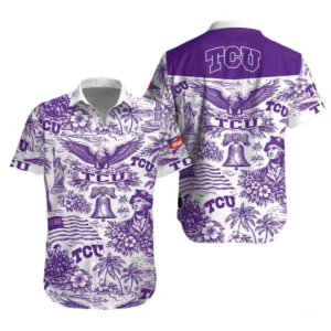 TCU Horned Frogs Hawaiian Shirt 2026 Limited Premium Crinkle Textured