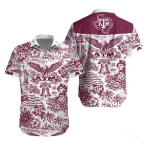 Texas A&M Aggies Hawaiian Shirt 2026 Limited Premium Crinkle Textured