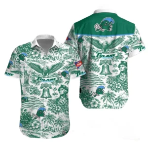 Tulane Green Wave Hawaiian Shirt 2026 Limited Premium Crinkle Textured