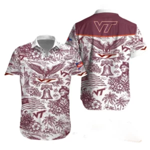 Virginia Tech Hokies Hawaiian Shirt 2026 Limited Premium Crinkle Textured