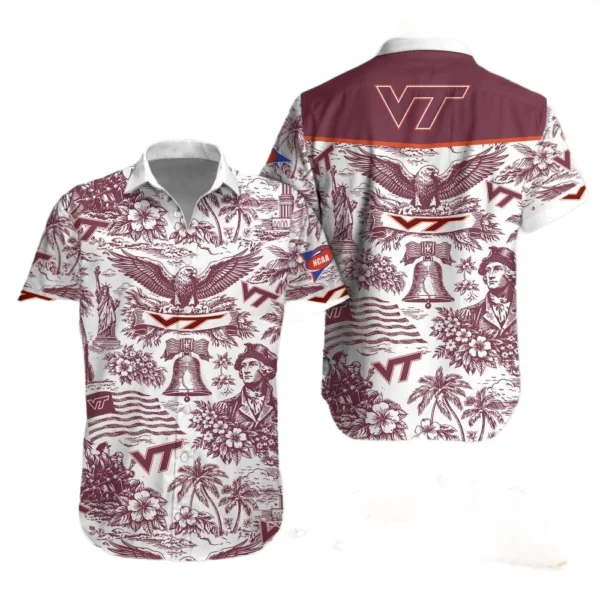 Virginia Tech Hokies Hawaiian Shirt 2026 Limited Premium Crinkle Textured