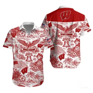 Wisconsin Badgers Hawaiian Shirt 2026 Limited Premium Crinkle Textured