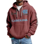 North Carolina Tar Heels Waffle Knit Hoodie Quarter Zip 2026 Limited Personalize Name