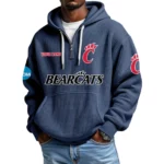 Cincinnati Bearcats Waffle Knit Hoodie Quarter Zip 2026 Limited Customize Name