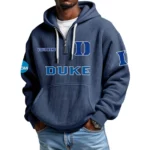 Duke Blue Devils Waffle Knit Hoodie Quarter Zip 2026 Limited Customize Name