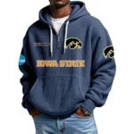 lowa State Cyclones Waffle Knit Hoodie Quarter Zip 2026 Limited Customize Name