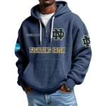 Notre Dame Fighting Irish Waffle Knit Hoodie Quarter Zip 2026 Limited Customize Name