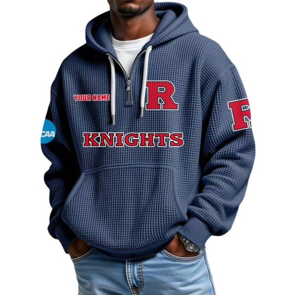 Rutgers Scarlet Knights Waffle Knit Hoodie Quarter Zip 2026 Limited Customize Name