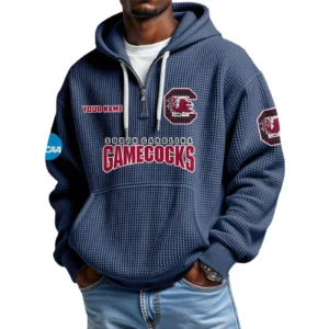 South Carolina Gamecocks Waffle Knit Hoodie Quarter Zip 2026 Limited Customize Name