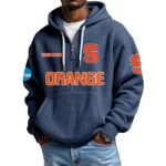 Syracuse Orange Waffle Knit Hoodie Quarter Zip 2026 Limited Customize Name
