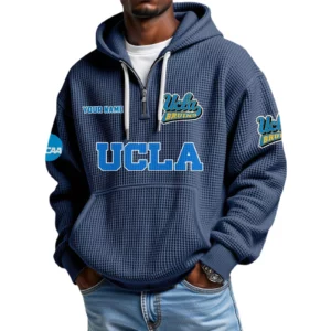 UCLA Bruins Waffle Knit Hoodie Quarter Zip 2026 Limited Customize Name