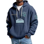 SeaKraken Waffle Knit Hoodie Quarter Zip 2026 Limited Personalize Name
