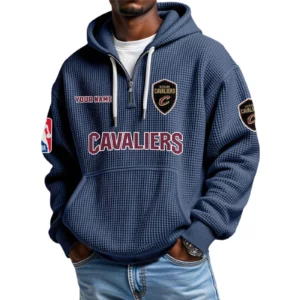 Cleveland Cavaliers Waffle Knit Hoodie Quarter Zip 2026 Limited Personalize Name