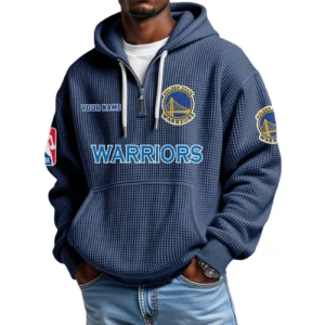 Golden State Warriors Waffle Knit Hoodie Quarter Zip 2026 Limited Personalize Name