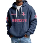 Houston Rockets Waffle Knit Hoodie Quarter Zip 2026 Limited Personalize Name