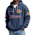 Los Angeles Lakers Waffle Knit Hoodie Quarter Zip 2026 Limited Personalize Name