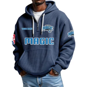 Orlando Magic Waffle Knit Hoodie Quarter Zip 2026 Limited Personalize Name