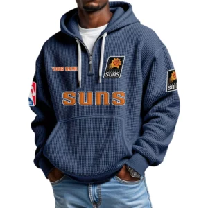 Phoenix Suns Waffle Knit Hoodie Quarter Zip 2026 Limited Personalize Name